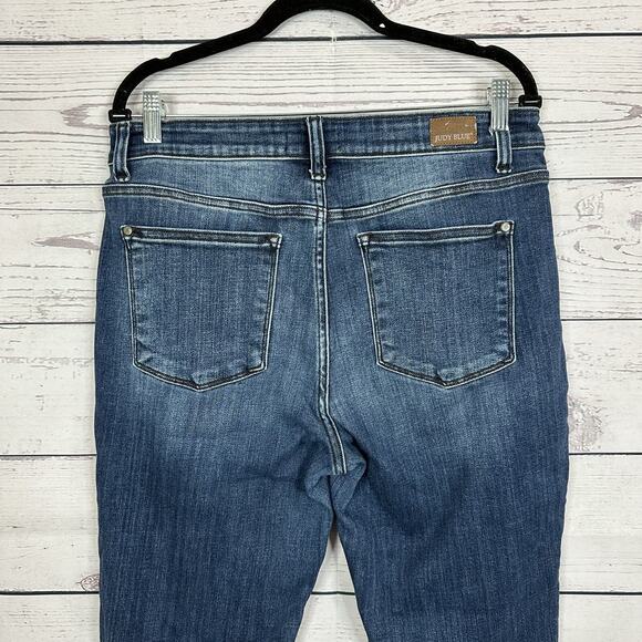 Judy Blue Jeans Womens 31 Straight Slim Fit Stretch High Rise Casual Minimalist - Picture 4 of 16